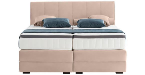 BOXSPRINGBETT 160/200 cm in - Wengefarben, KONVENTIONELL, Holz/Textil (160/200cm) - Novel
