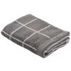 KÉZTÖRLŐ 50/100 cm antracit, ezüst  - ezüst/antracit, Natur, textil (50/100cm) - Bio:Vio
