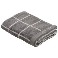 KÉZTÖRLŐ 50/100 cm antracit, ezüst  - ezüst/antracit, Natur, textil (50/100cm) - Bio:Vio