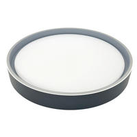 LED PLAFONJERA LEAH  - crna, Osnovno, plastika (40/8cm)