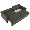 2-SITZER-SOFA in Chenille Dunkelgrau  - Dunkelgrau/Schwarz, KONVENTIONELL, Kunststoff/Textil (233/90/110cm) - Carryhome