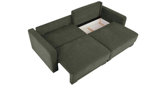 2-SITZER-SOFA in Chenille Dunkelgrau  - Dunkelgrau/Schwarz, KONVENTIONELL, Kunststoff/Textil (233/90/110cm) - Carryhome