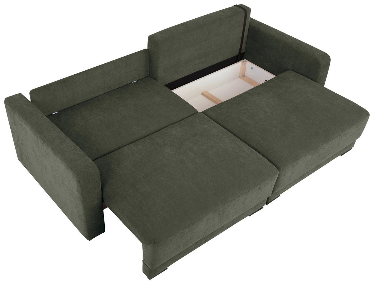 2-SITZER-SOFA in Chenille Dunkelgrau  - Dunkelgrau/Schwarz, Konventionell, Kunststoff/Textil (233/90/110cm) - MID.YOU