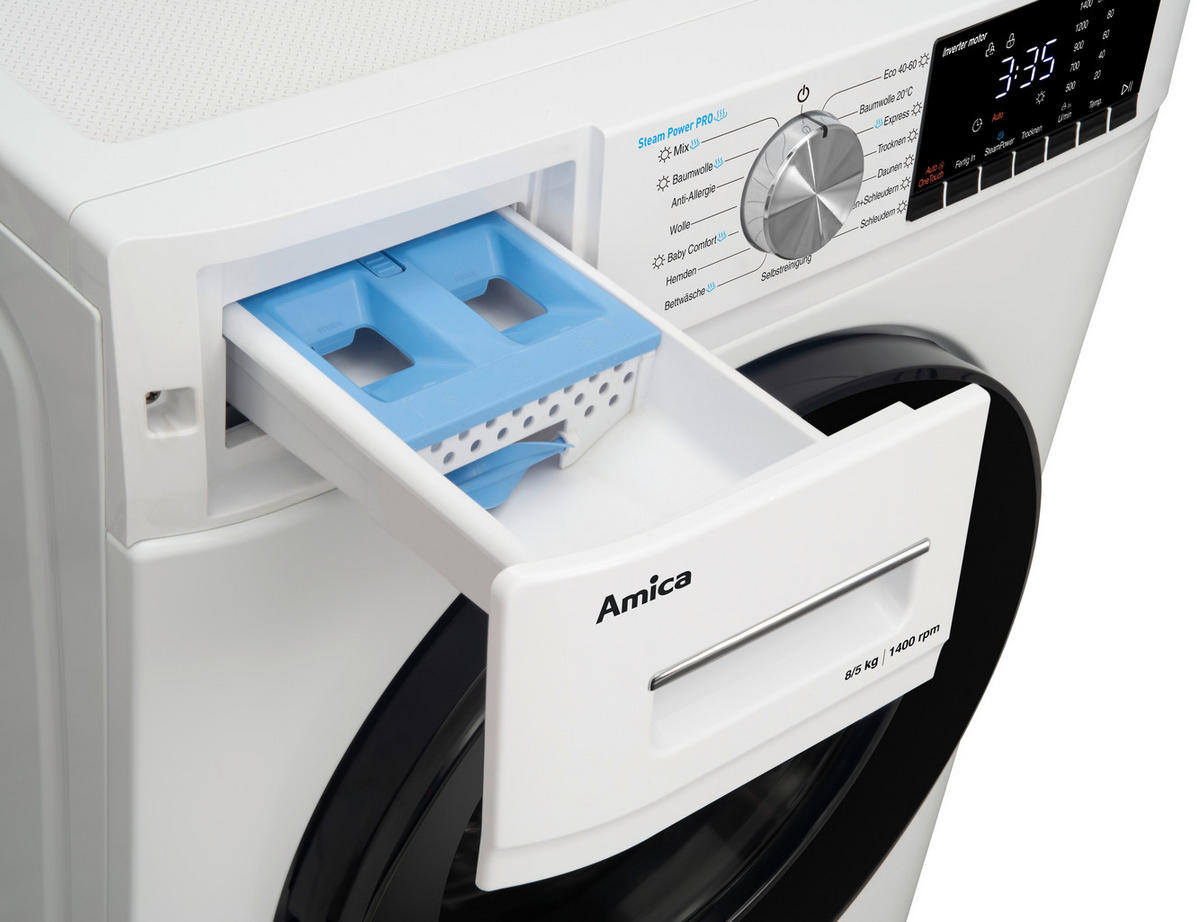 WASCHTROCKNER WAT 404 600  - Weiß, Basics, Kunststoff/Metall (60,0/84,7/45,7cm) - Amica