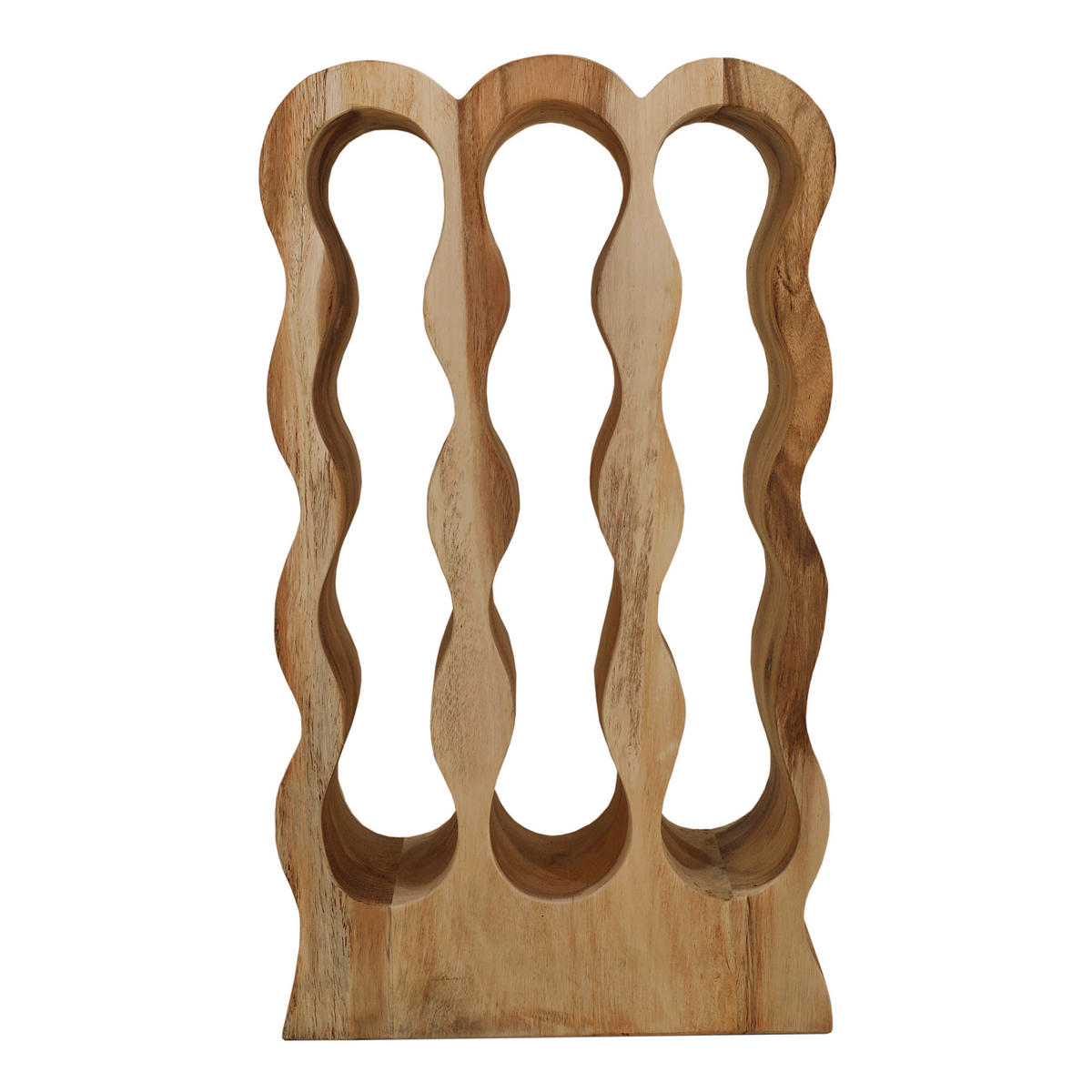 WEINREGAL  - Naturfarben, MODERN, Holz (39/66/18cm) - MID.YOU