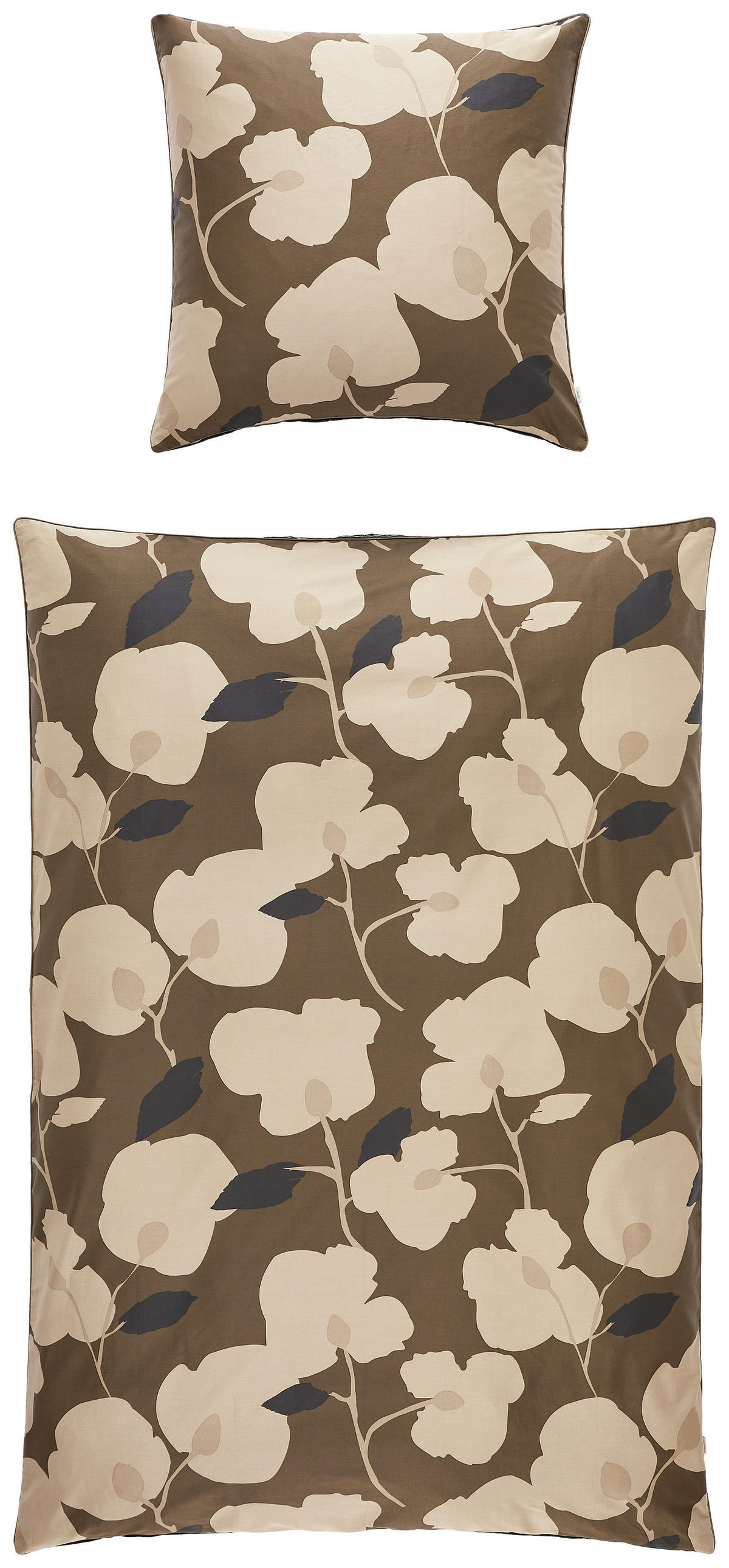 WENDEBETTWÄSCHE E-Mabel-B  - Schlammfarben/Beige, KONVENTIONELL, Textil (135/200cm) - Esprit