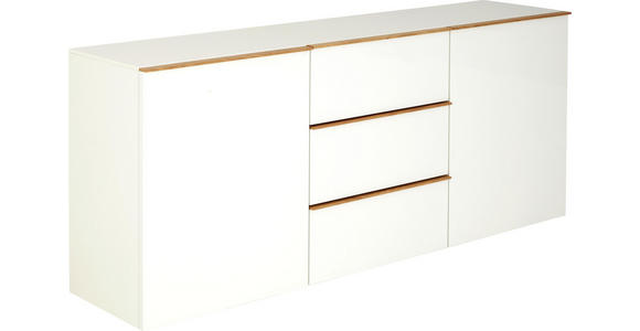SIDEBOARD 195/81/44 cm - Eichefarben/Schwarz, Design, Holzwerkstoff/Kunststoff (195/81/44cm) - Dieter Knoll
