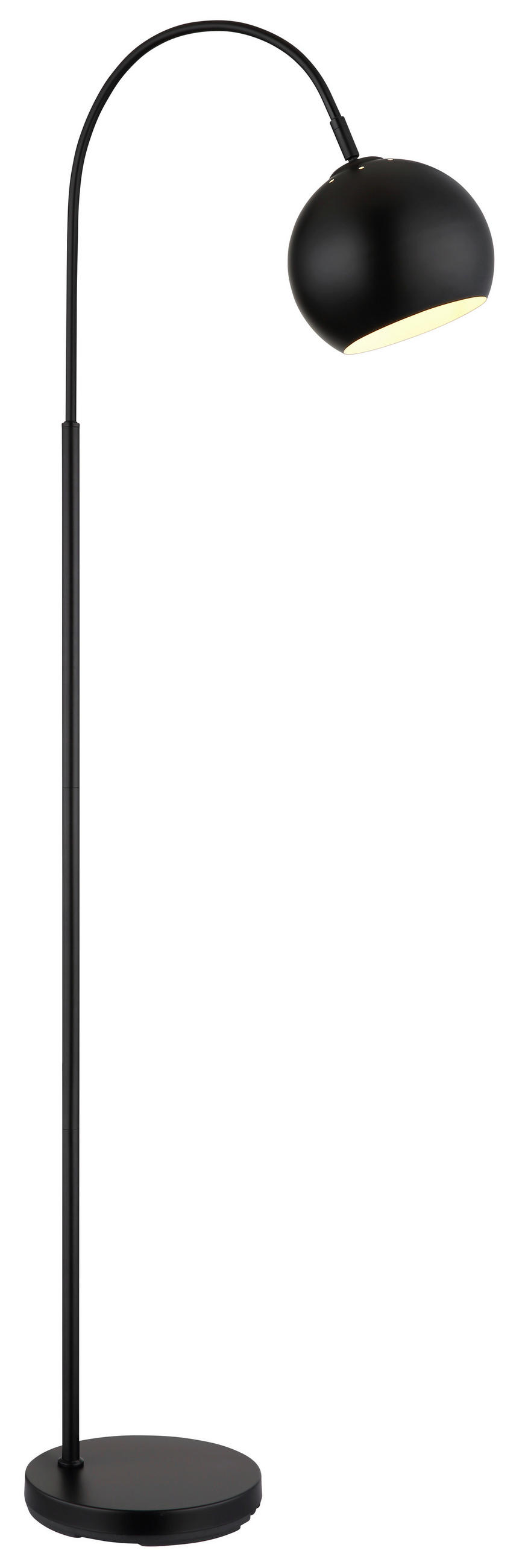 STEHLEUCHTE 46/25/150 cm    - Schwarz, Basics, Kunststoff/Metall (46/25/150cm)
