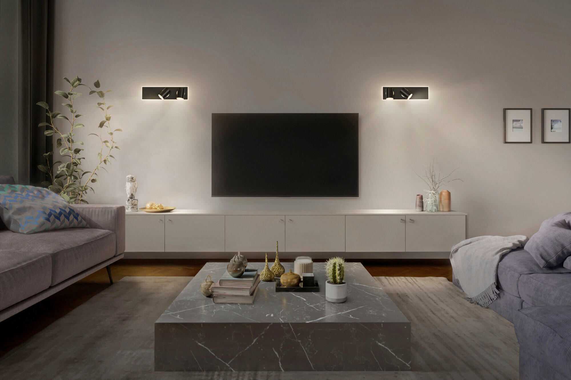 LED-STRAHLER 40,8/12/14,8 cm   - Schwarz, Basics, Kunststoff/Metall (40,8/12/14,8cm) - Osram