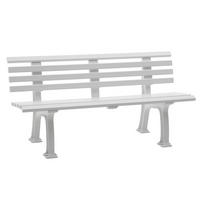 GARTENBANK 150/74/54 cm   - Weiß, Basics, Kunststoff (150/74/54cm) - Modante