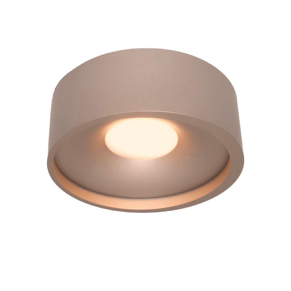 LED-DECKENLEUCHTE  14/5 cm    - Champagner, Design, Metall (14/5cm)