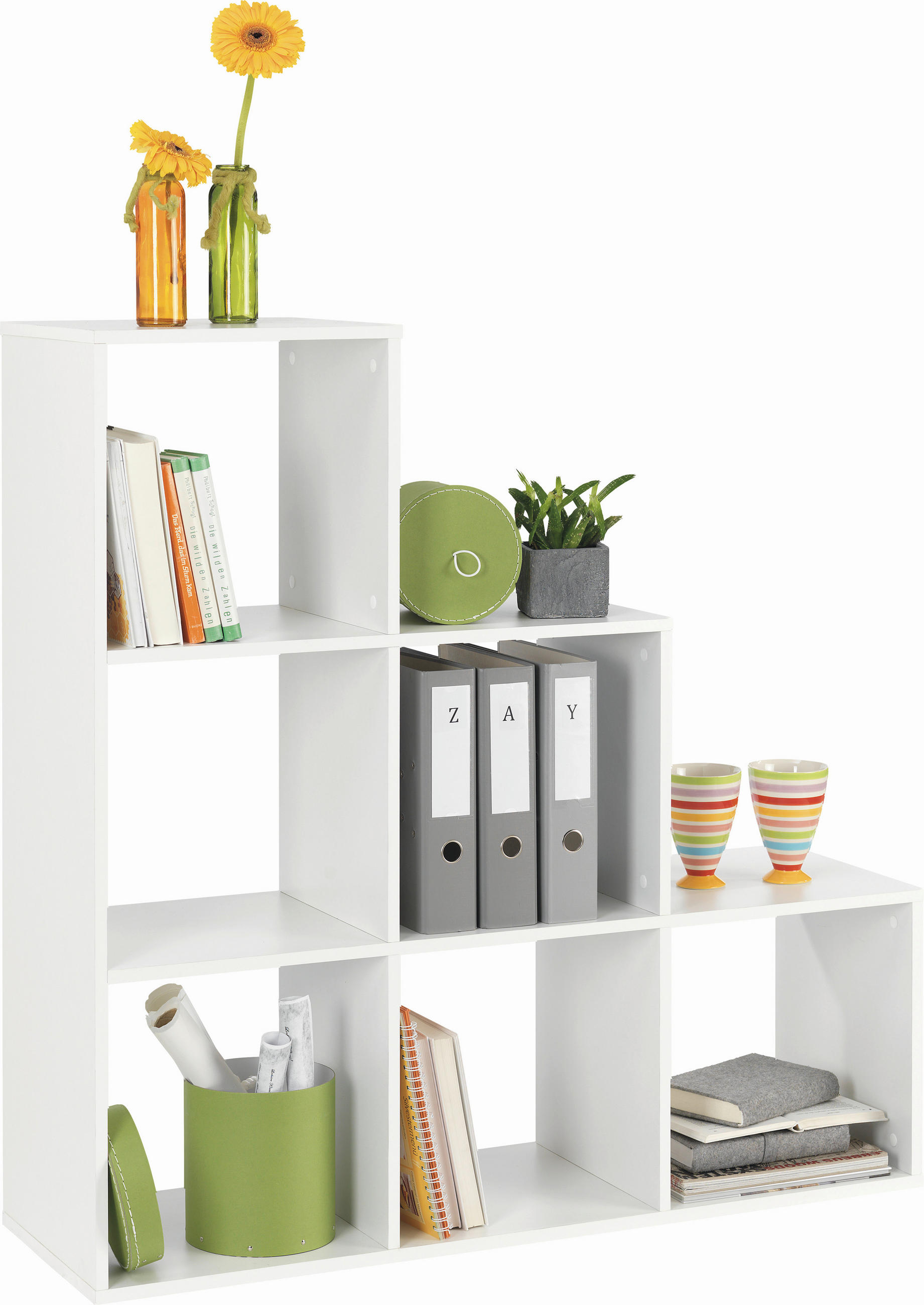 REGALELEMENT Weiß  - Weiß, Basics, Holzwerkstoff (112/114/35cm) - Carryhome