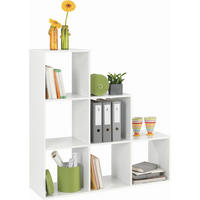 CORP CU RAFTURI  112/114/35 cm alb  - alb, Design, material pe bază de lemn (112/114/35cm) - Xora