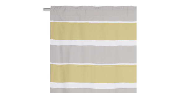 FERTIGVORHANG blickdicht - Gelb/Weiß, KONVENTIONELL, Textil (140/245cm) - Esposa