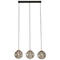 ZÁVESNÉ SVIETIDLO, 76/20/150 cm  - šampanská, Design, kov/sklo (76/20/150cm) - Dieter Knoll