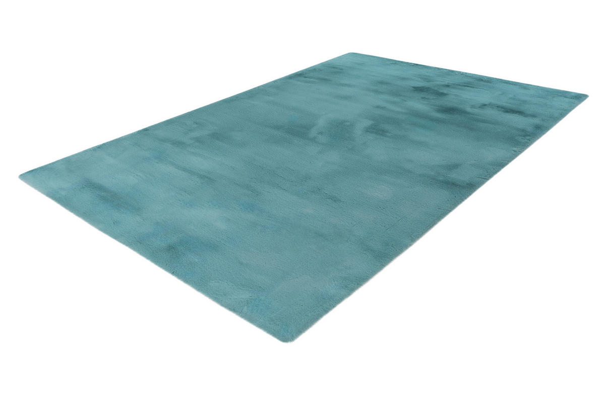 HOCHFLORTEPPICH 120/170 cm Türkis  - Türkis, KONVENTIONELL, Textil (120/170cm)