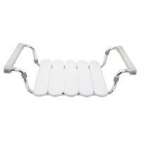 FÜRDŐKÁD BETÉT fém, műanyag  - fehér, Basics, műanyag/fém (50-63,5/18/29,5cm) - Sadena