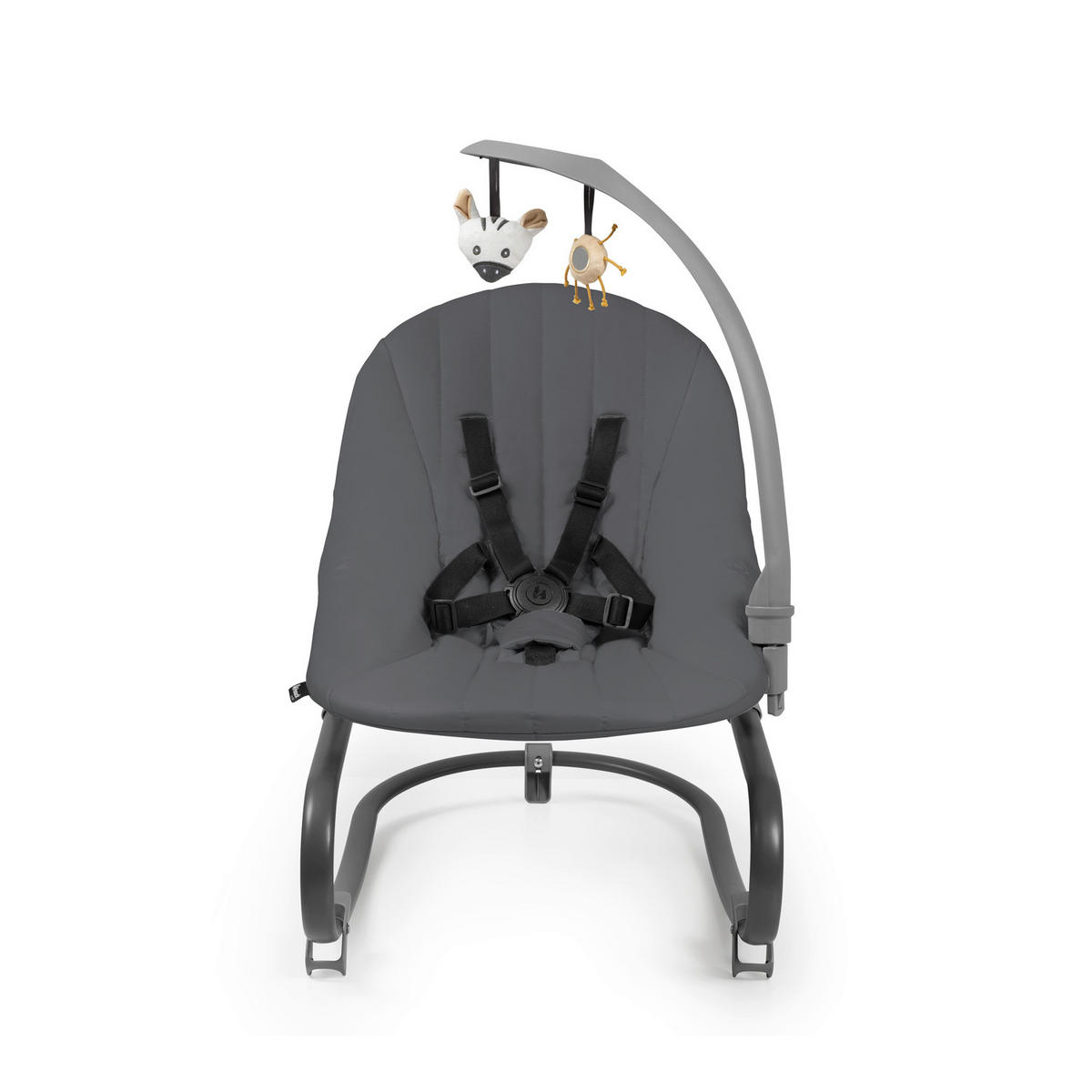 HOCHSTUHL-SET Sit N Relax 3in1 Dunkelgrau Dark Grey  - Dunkelgrau, Basics, Kunststoff/Textil (56/106/85cm) - Hauck