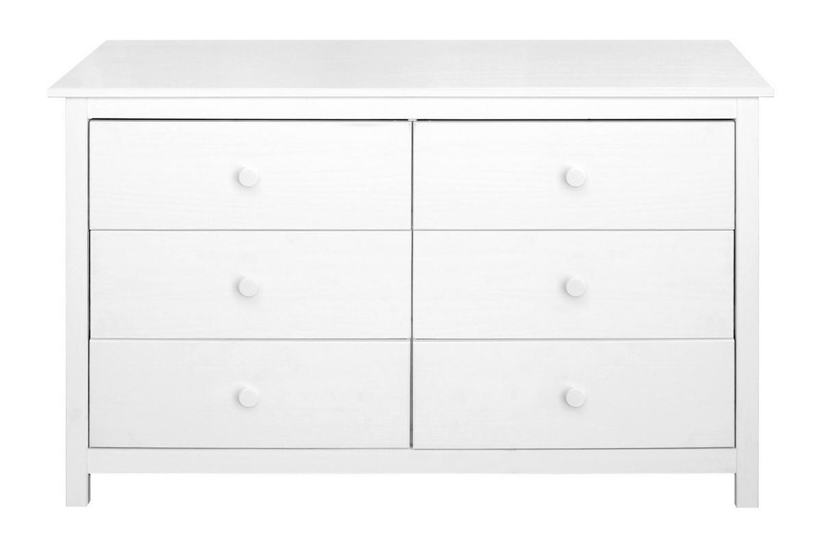 KOMMODE  in 130/80/45 cm  - Weiß, Natur, Holz (130/80/45cm) - Livetastic