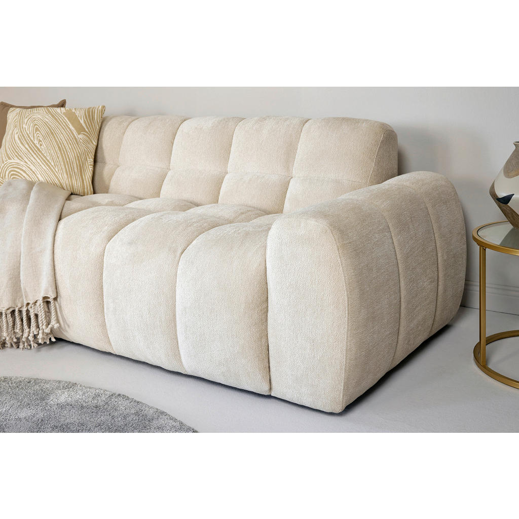 Thumbnail - Livetastic Ecksofa Relax Bubble Corner L-L EU, Beige, Holz, Metall, Textil, Eukalyptusholz, Uni, 4-Sitzer, L-Form, 305x1...