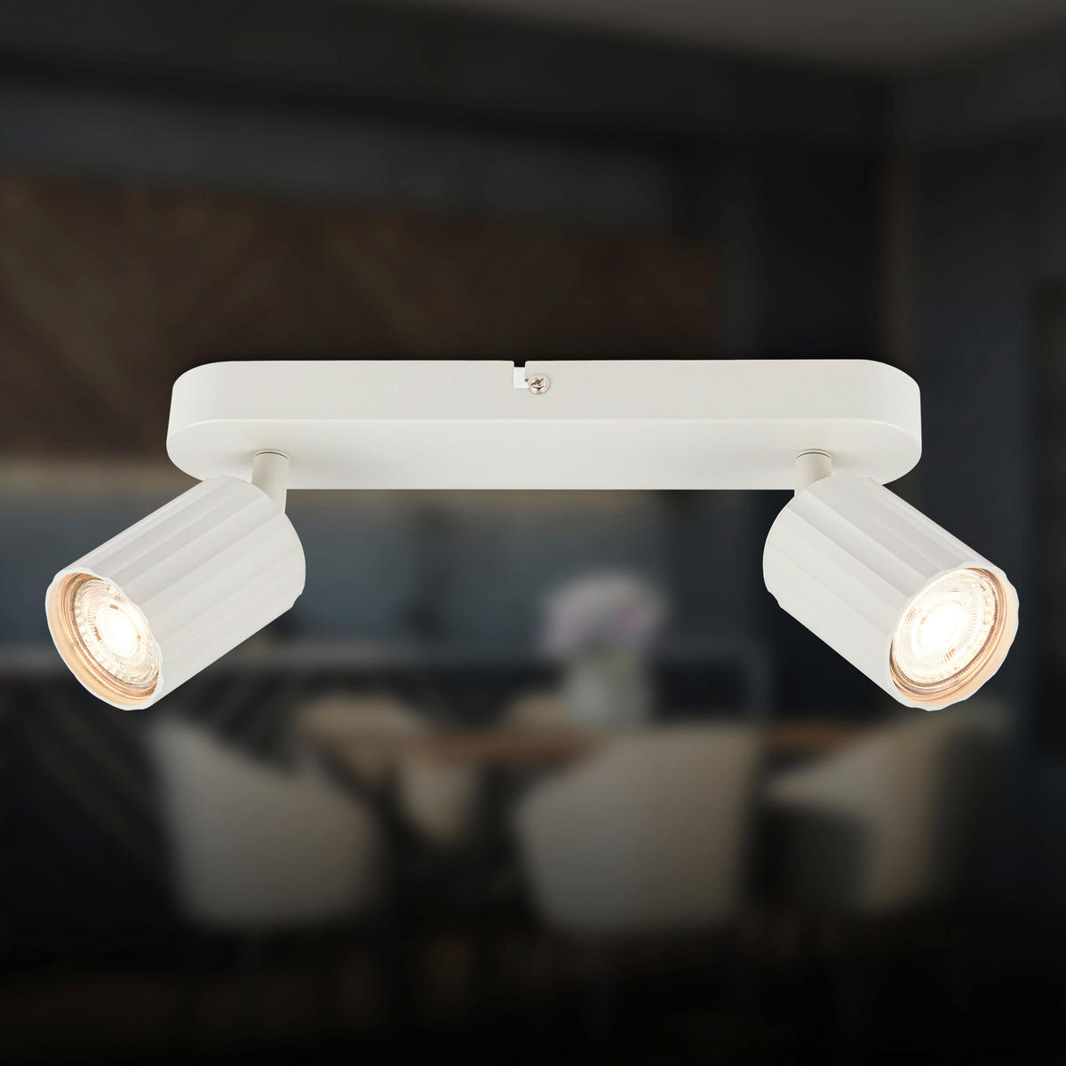 STRAHLER 28/8,5/8,5 cm   - Weiß, Design, Kunststoff/Metall (28/8,5/8,5cm) - Briloner