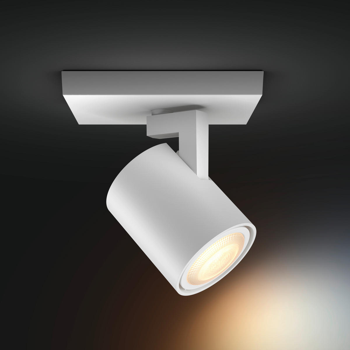 LED-STRAHLER Runner Single Spot 11/10,7/9 cm   - Weiß, Basics, Metall (11/10,7/9cm) - Philips HUE