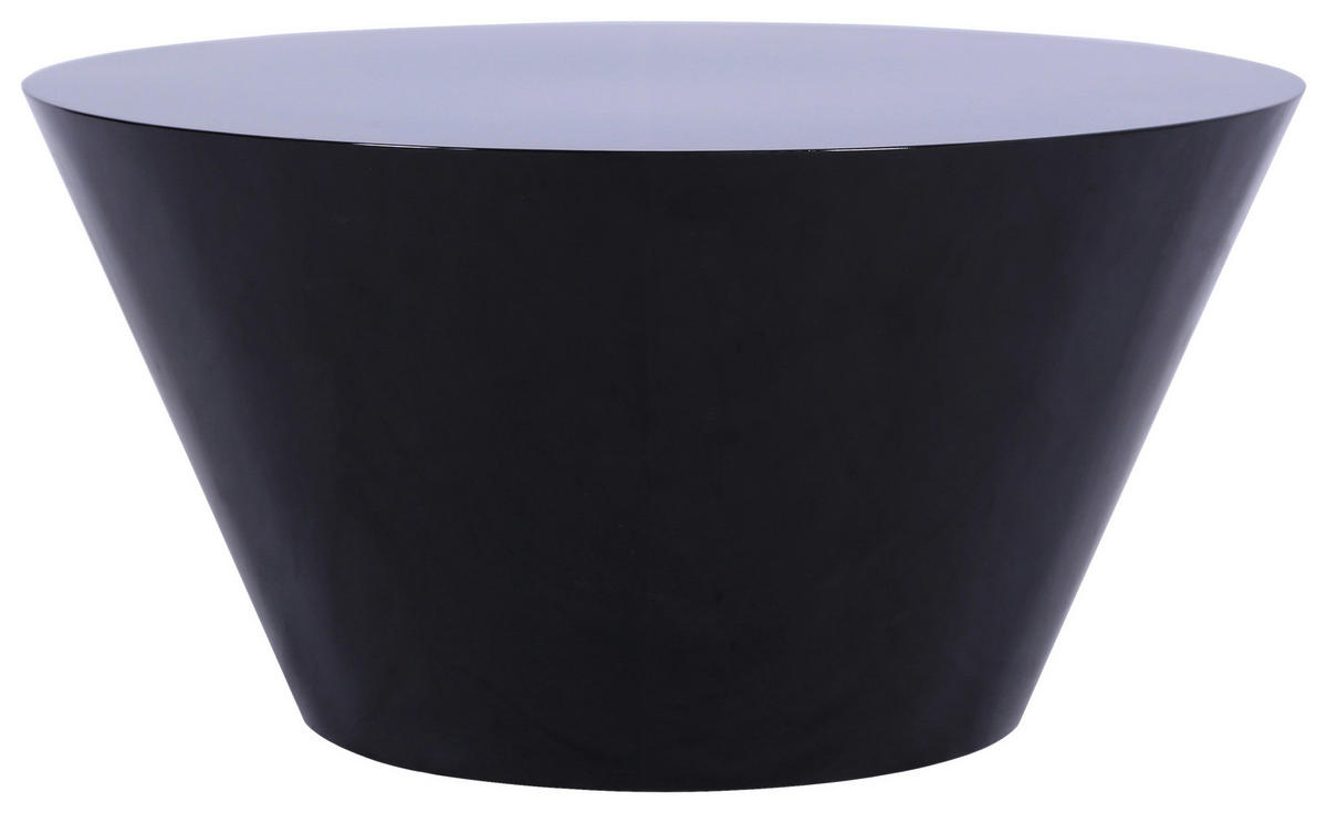 COUCHTISCH 70/70/36 cm rund Schwarz Hochglanz  - Schwarz Hochglanz, Design, Holzwerkstoff (70/70/36cm) - Stylife
