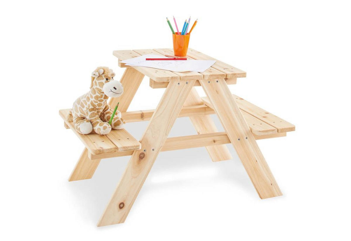 KINDERSITZGRUPPE Nicki für 2  - Naturfarben, Basics, Holz (51/79/50cm) - Pinolino