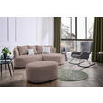 ECKSOFA in Chenille Rotbraun  235/166 cm  - Rotbraun/Hellgrau, MODERN, Kunststoff/Textil (235/166cm) - Hom`in