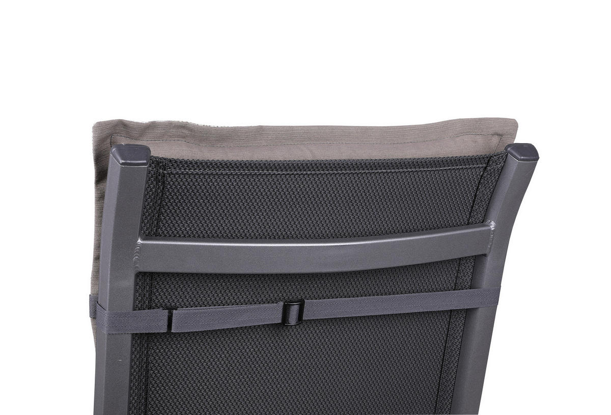 SESSELAUFLAGE in Grau, Beige Federn  - Beige/Grau, Design, Textil (50cm)