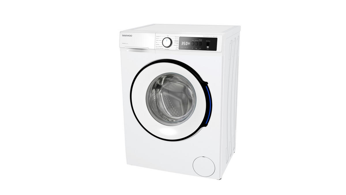 WASCHMASCHINE WM-FB7454W1A-DE  - Weiß, Basics, Glas/Kunststoff (59,7/84,5/49,7cm) - Daewoo