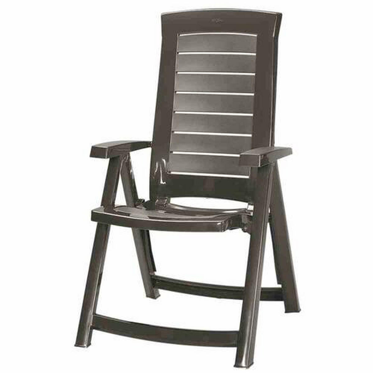 GARTENSTUHL-SET Kunststoff, Textil Grau, Grün  - Grau/Grün, MODERN, Kunststoff/Textil (72/61/110cm) - Gardenson