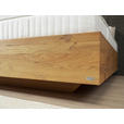 BOXSPRINGBETT 180/200 cm in Dunkelbraun, Wildeiche - Wildeiche/Dunkelbraun, Natur, Holz/Textil (180/200cm) - Valnatura