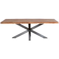 ESSTISCH in Holz, Metall   - Naturfarben, Modern, Holz/Metall (220/76/100cm) - MID.YOU