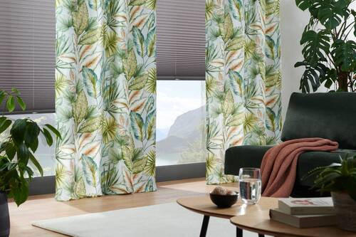 DEKOSTOFF per lfm blickdicht  - Grün, KONVENTIONELL, Textil (26/10/72cm) - Esposa