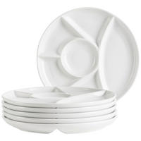 TELLERSET 6-teilig  - Weiß, Trend, Keramik (22cm) - Mäser