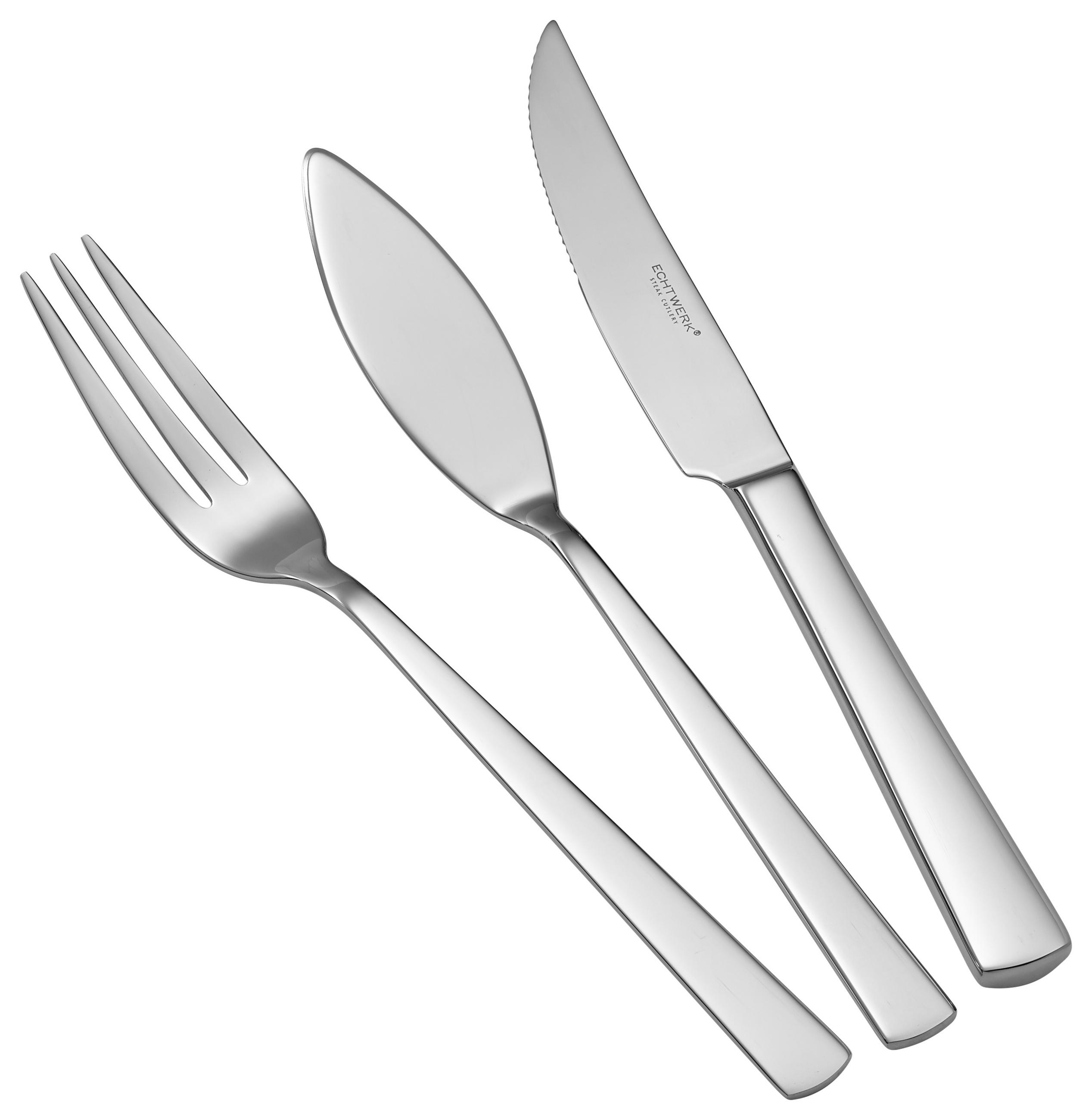 STEAKBESTECK 18-teilig  - Edelstahlfarben, MODERN, Metall - Echtwerk