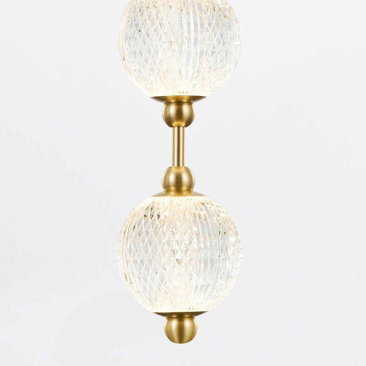 LED-HÄNGELEUCHTE Alora 22,2/147,6 cm   - Messingfarben, KONVENTIONELL, Kunststoff/Metall (22,2/147,6cm) - Elstead Lighting