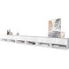 LOWBOARD Vera II  in 300/30/31 cm  - Weiss Hochglanz/Weiss, Lifestyle, Holzwerkstoff/Kunststoff (300/30/31cm) - P & B