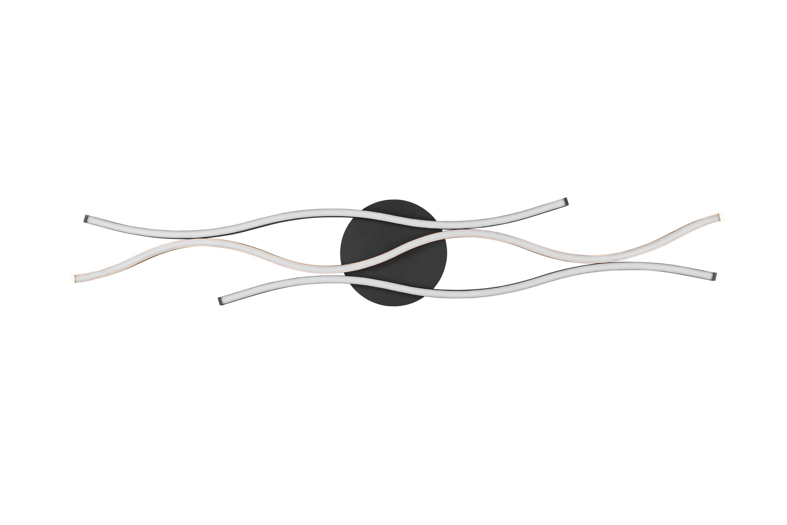 LED-DECKENLEUCHTE BLAZE   - Messingfarben/Schwarz, Design, Metall (107,5/7/18cm) - Trio Leuchten