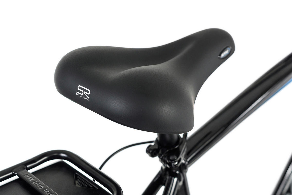 ELEKTROFAHRRAD ALU-CITY HERREN ADORE 113E 28 Zoll  - Schwarz, MODERN, Metall