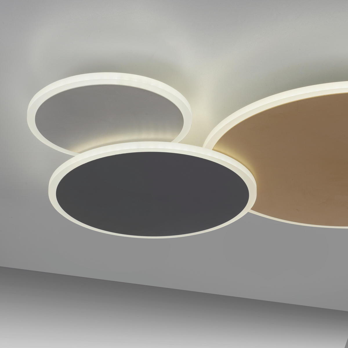 LED-DECKENLEUCHTE Q-Piato 65/40/5 cm   - Design, Metall (65/40/5cm) - Paul Neuhaus