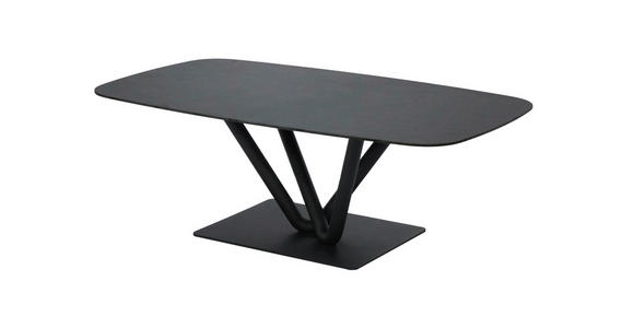 COUCHTISCH 120/70/41 cm Anthrazit, Schwarz - Anthrazit/Schwarz, Design, Keramik/Metall (120/70/41cm) - Novel