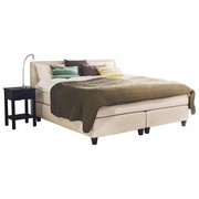 BOXSPRINGBETT 160/200 cm in Naturfarben - Schwarz/Naturfarben, KONVENTIONELL, Holz/Textil (160/200cm) - Jensen