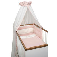 GITTERBETTSET Prinz & Prinzessin 2023  - Rosa, Basics, Textil (100/135cm) - Bebe's Collection