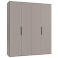 DREHTÜRENSCHRANK in Sahara - Schwarz/Sahara, KONVENTIONELL, Holzwerkstoff/Metall (200/236/58cm) - Hom`in