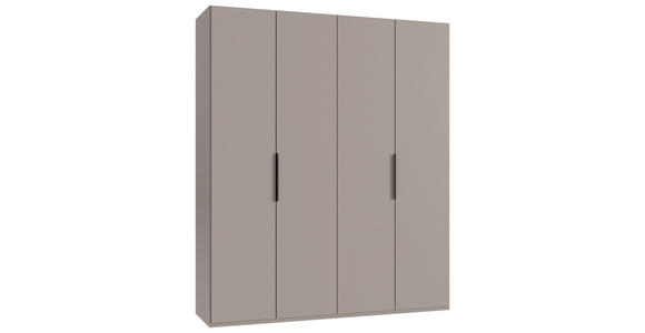DREHTÜRENSCHRANK in Sahara - Schwarz/Sahara, KONVENTIONELL, Holzwerkstoff/Metall (200/236/58cm) - Hom`in