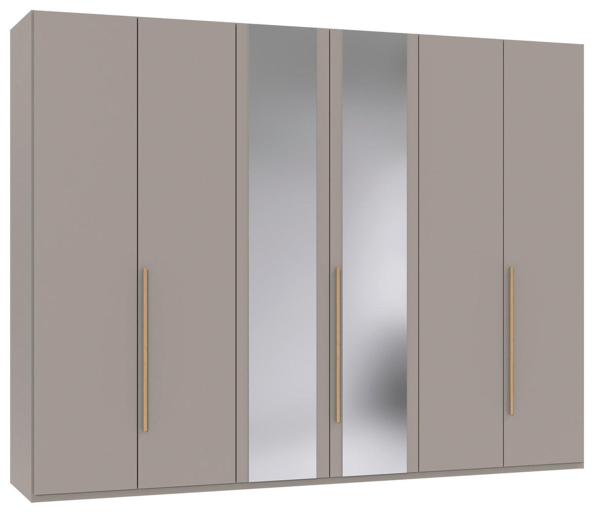 DREHTÜRENSCHRANK  in Sahara, Eiche Artisan  - Eiche Artisan/Sahara, MODERN, Glas/Holzwerkstoff (270/208/58cm) - Chameo