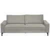 3-SITZER-SOFA in Flachgewebe Greige  - Greige/Schwarz, Design, Textil/Metall (218/86/97cm) - Hom`in