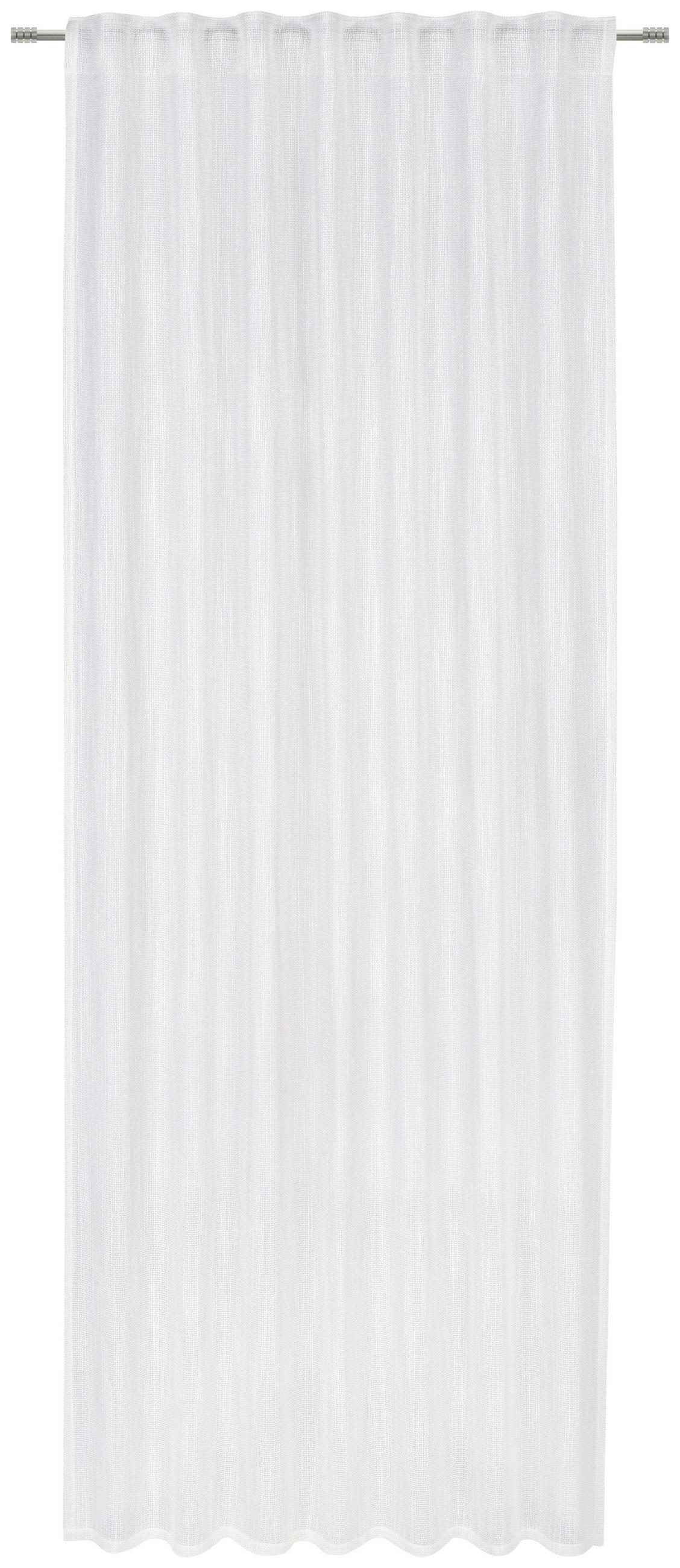 GARDINLÄNGD halvtransparent  - vit, Trend, textil (140/260cm) - Dieter Knoll